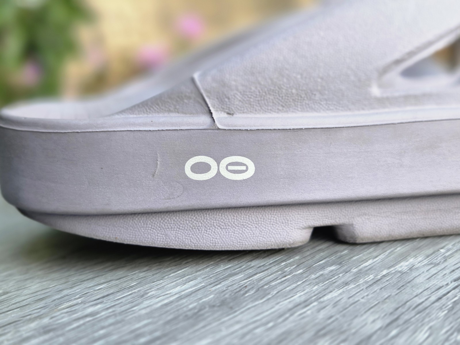 Oofos Original Recovery Sandals Slate/Purple Thong Flip Flops W 12/M 10 Comfort