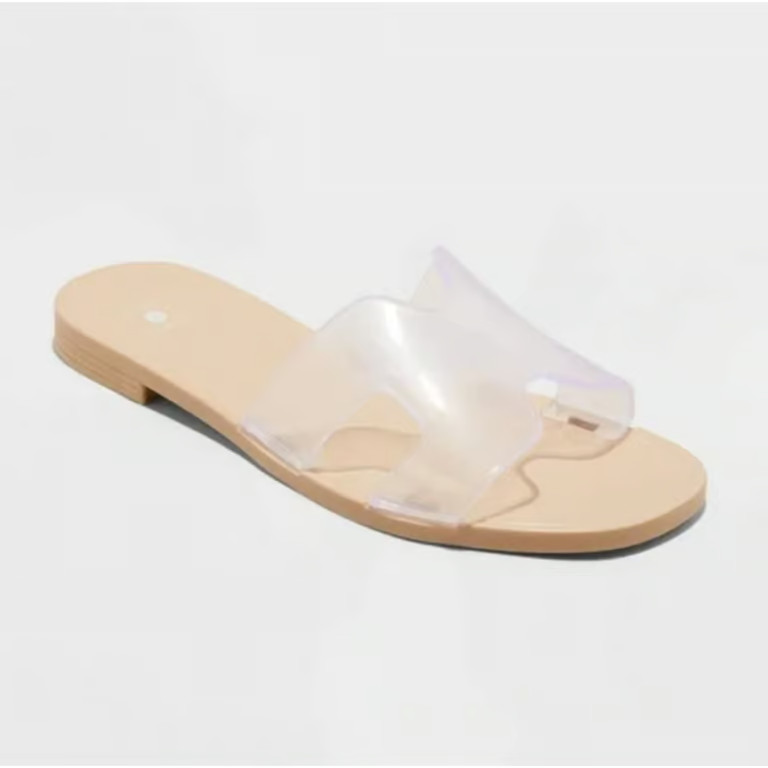 Shade & Shore Clear Bonnie Jelly Sandals Sizes 6, 7, 10, & 11