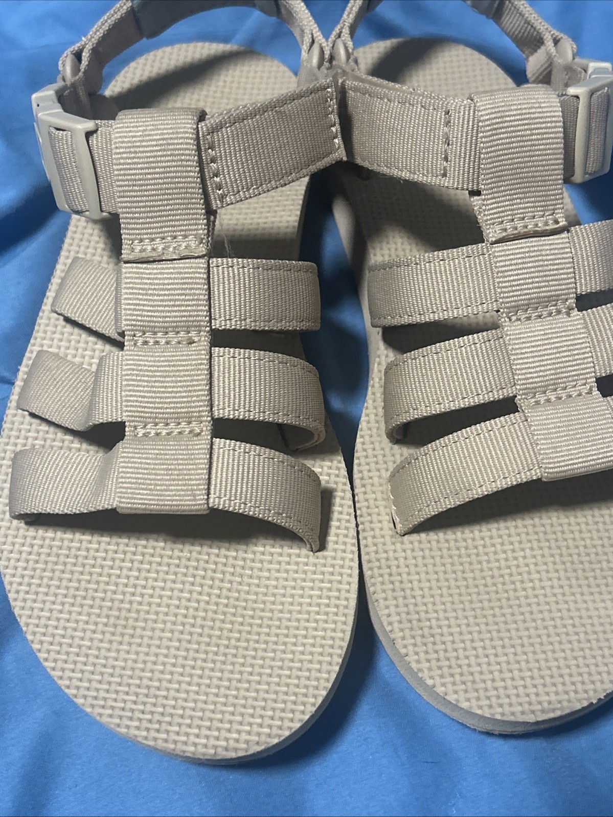Teva Sandals Wm 6 Original Dorado Neutral Tan Strappy Outdoor Sandals Camp Hike
