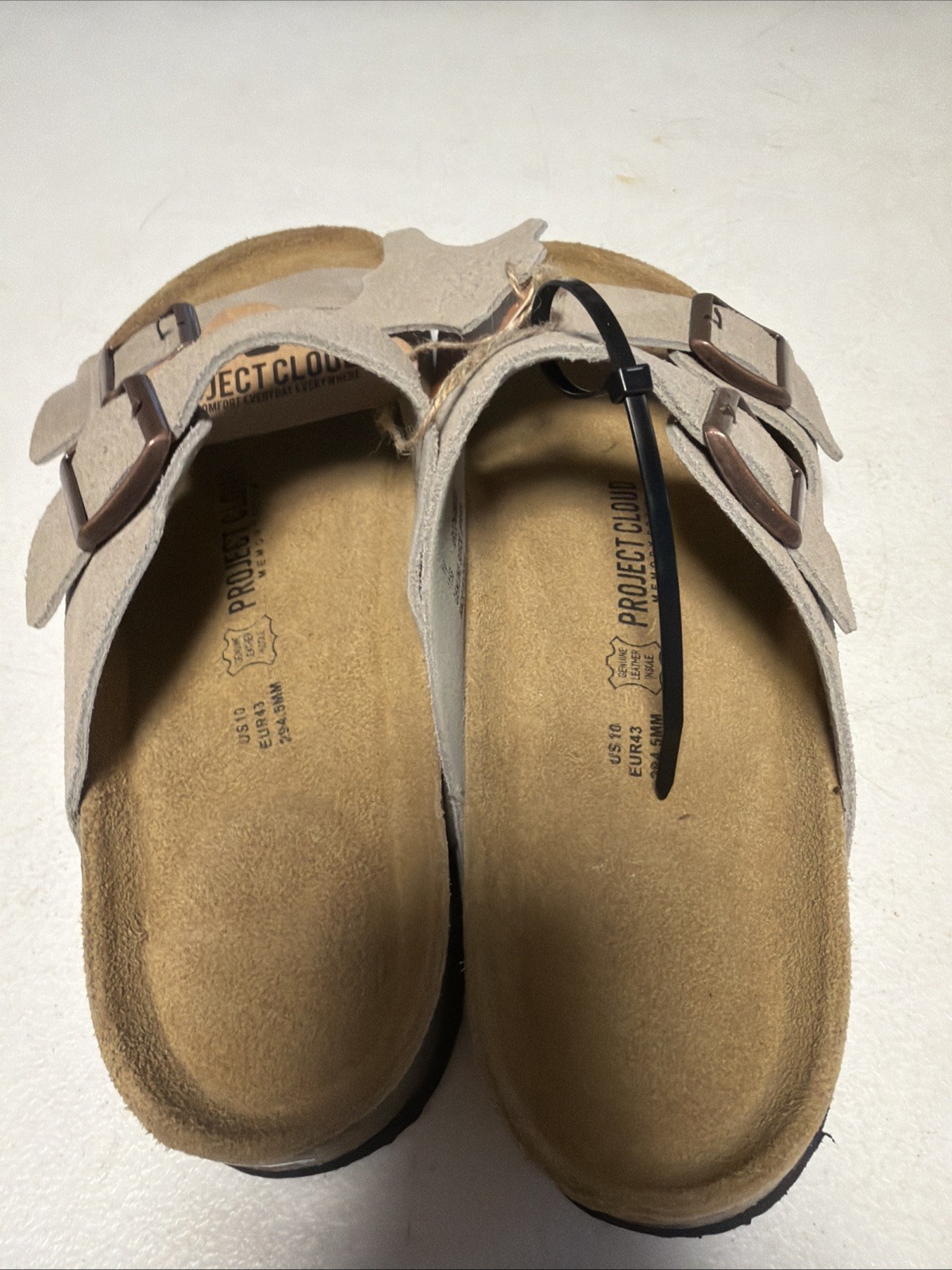 Project Cloud Women’s, Leather Womens Sandals, Memory Foam, Lightweight,Non-Slip