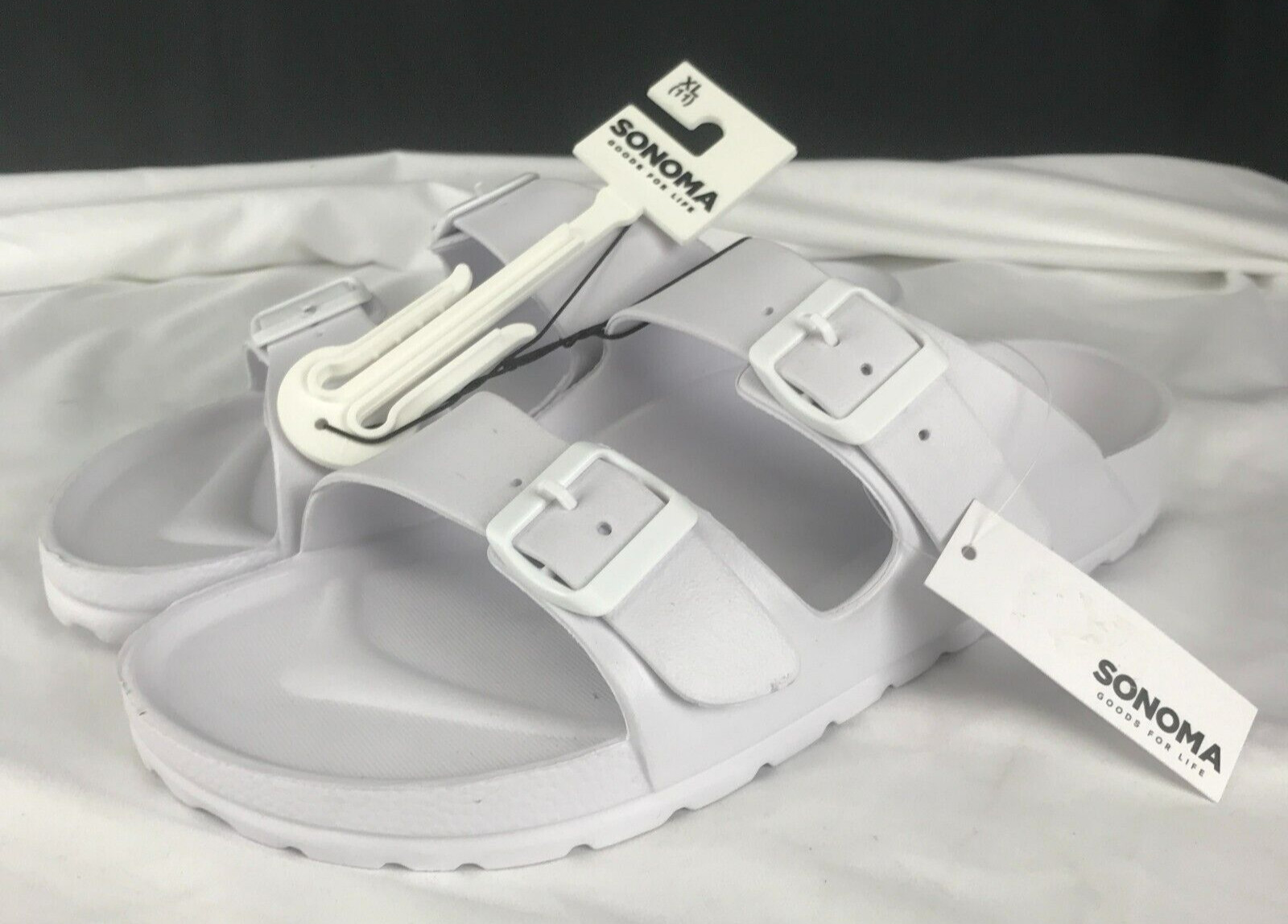 Sonoma Julie White XL 11 White Womens Sandals #73277