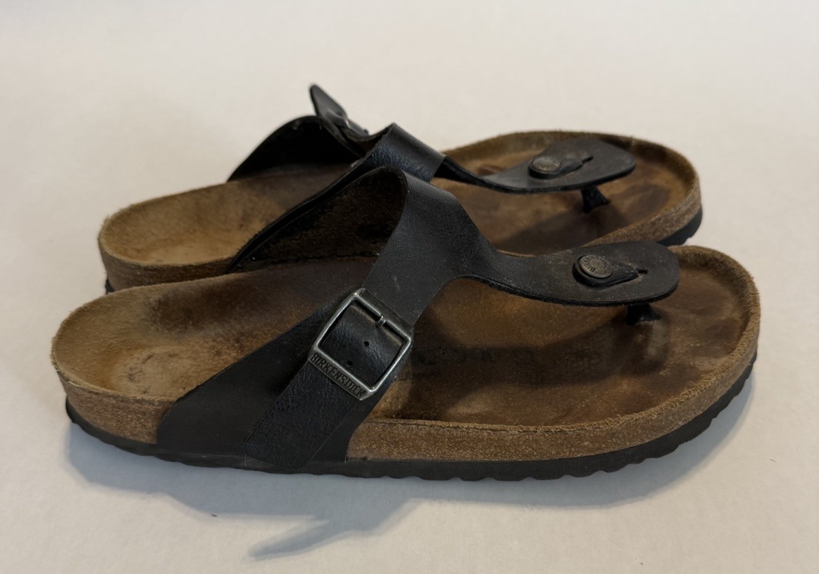 🖤Birkenstock Gizeh Birko Women’s EU 41 US 10-10.5 Black