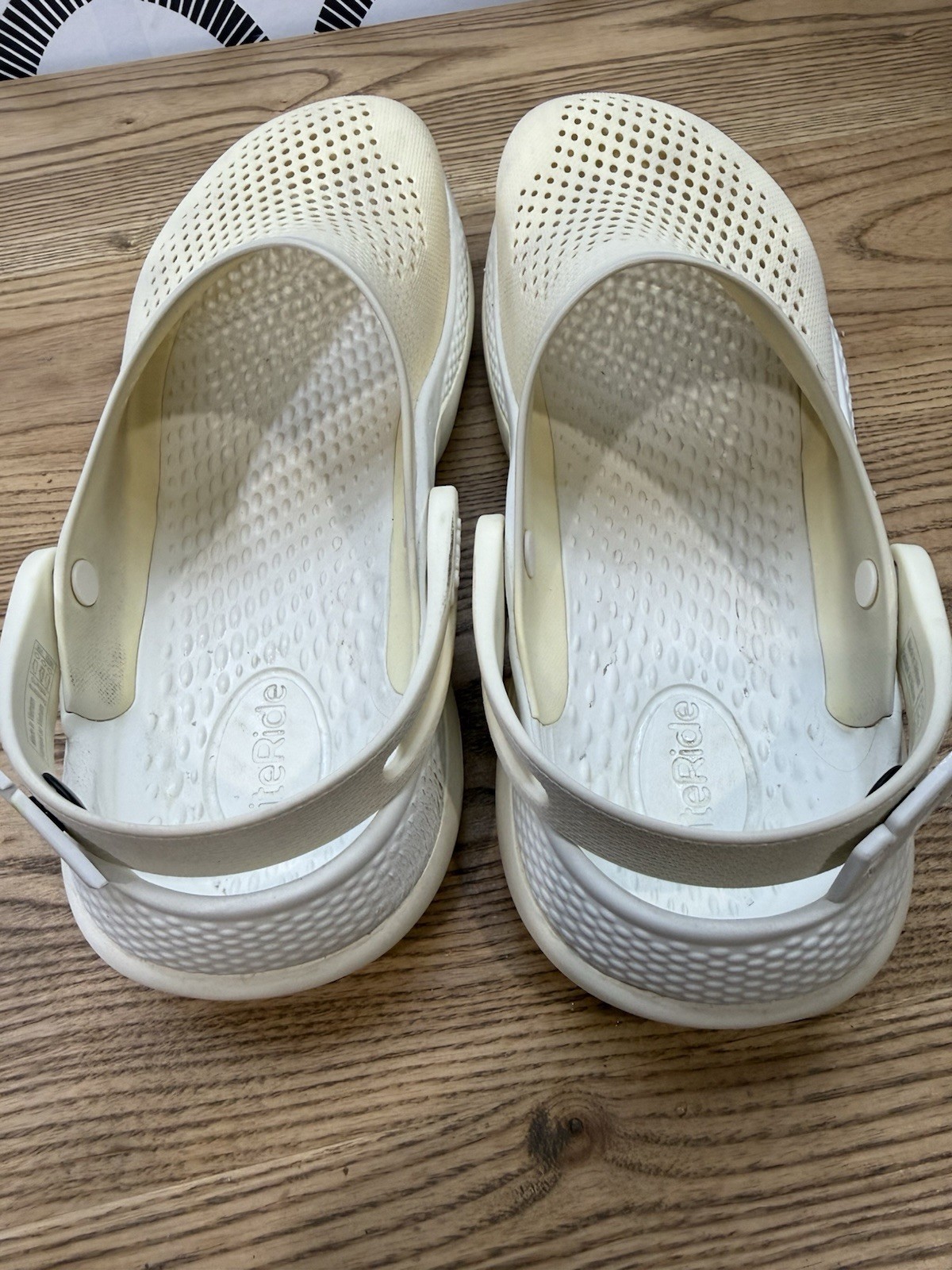 Crocs Unisex LiteRide 360 Clog Sandals M8 W10 Off White Closed Toe Lightweight
