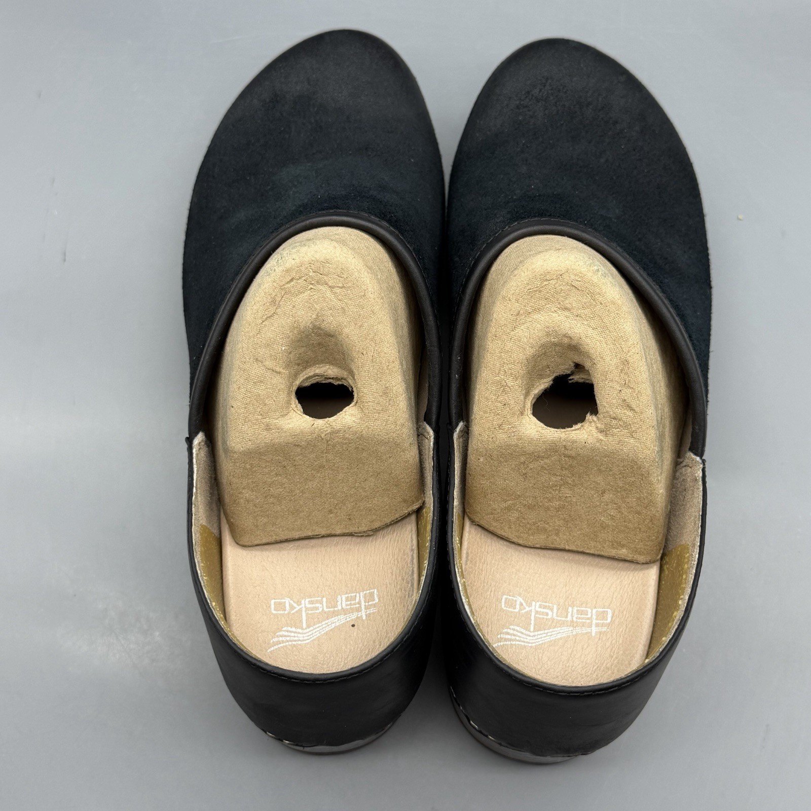 Dansko Brenna Black Burnished Suede Women’s 41 US 10.5 – 11 Casual Dress Clogs