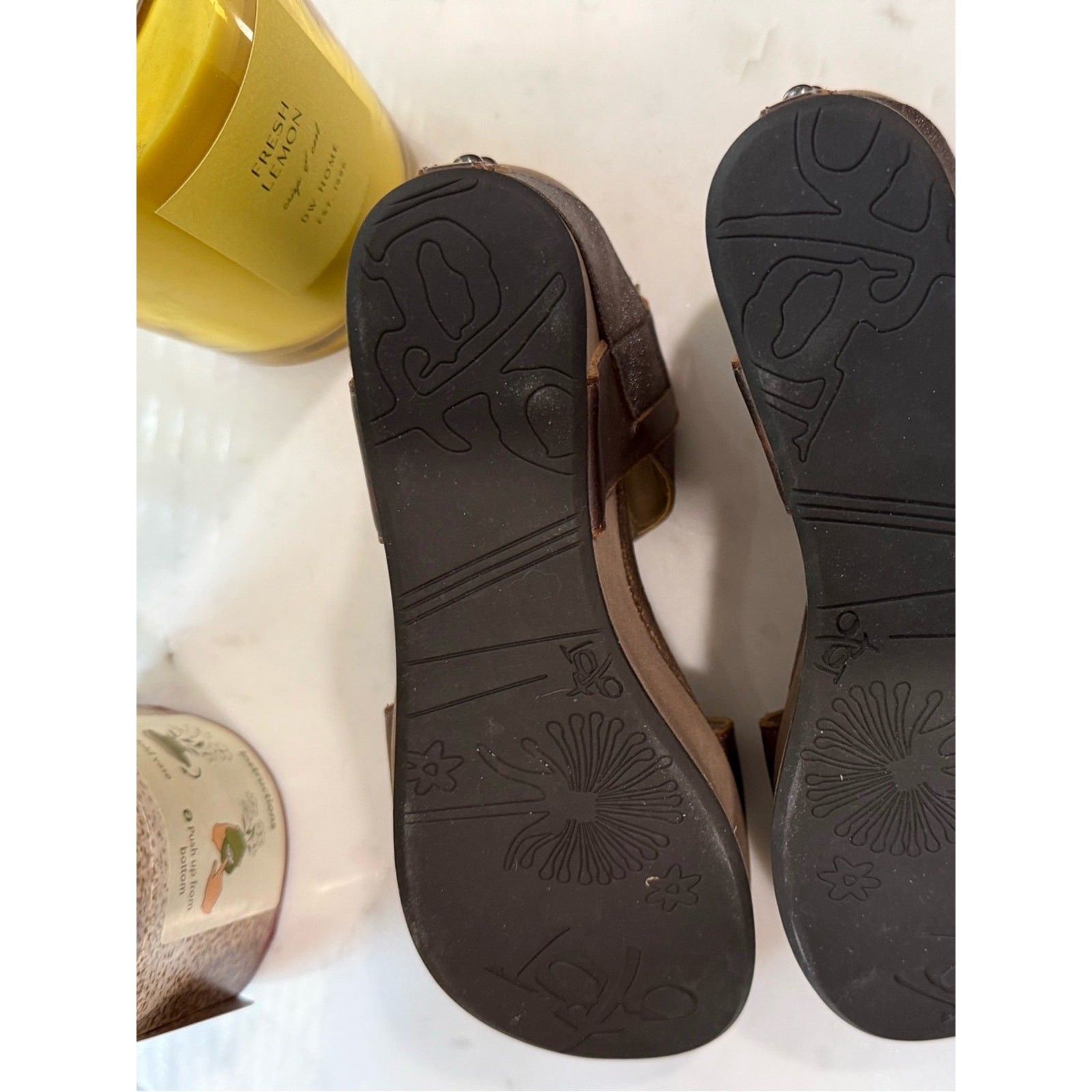 OTBT Women’s Bronze Metallic Elastic Strap Sandals