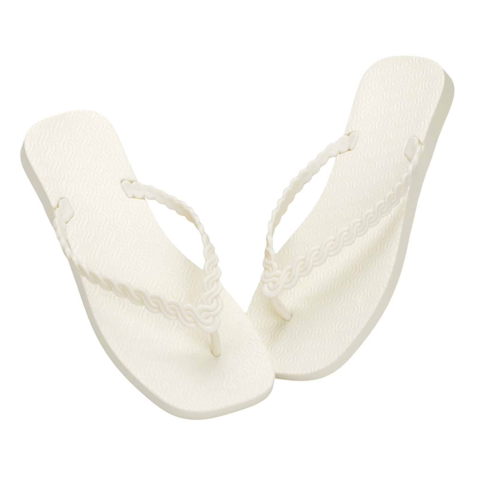 Hotmarzz Women’s Slim Flip Flops Sandals Beach Shower Slippers White