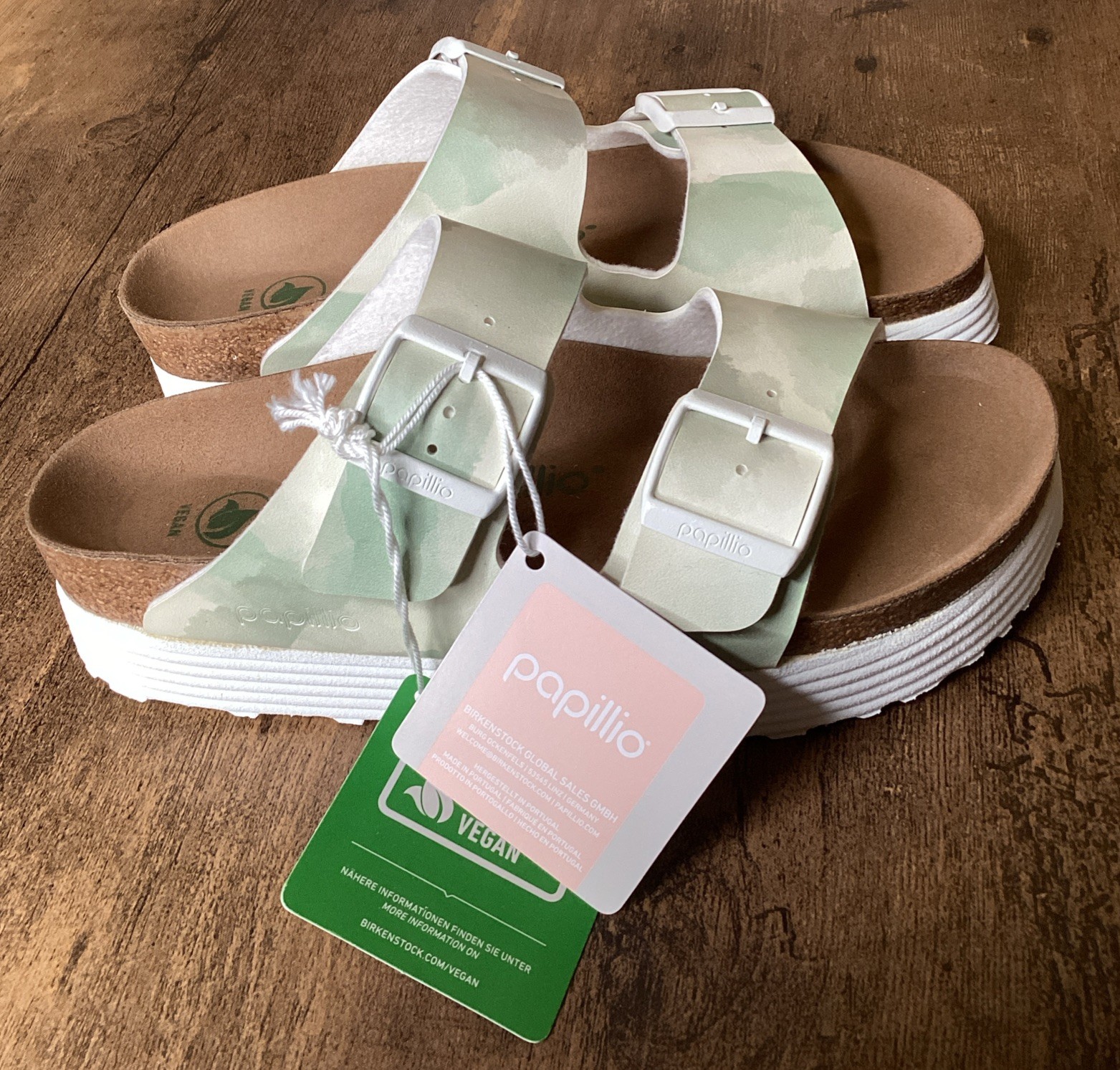 NEW NIB Birkenstock PAPILLIO VEGAN Arizona Grooved SANDAL MEN’S 4 WOMEN’S 6