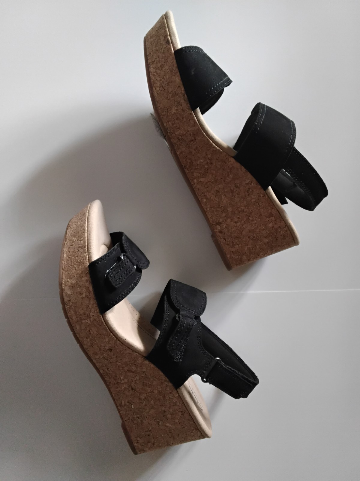 Rose Lane Black Nubuck Clark Collectin Black Size 10W sandals