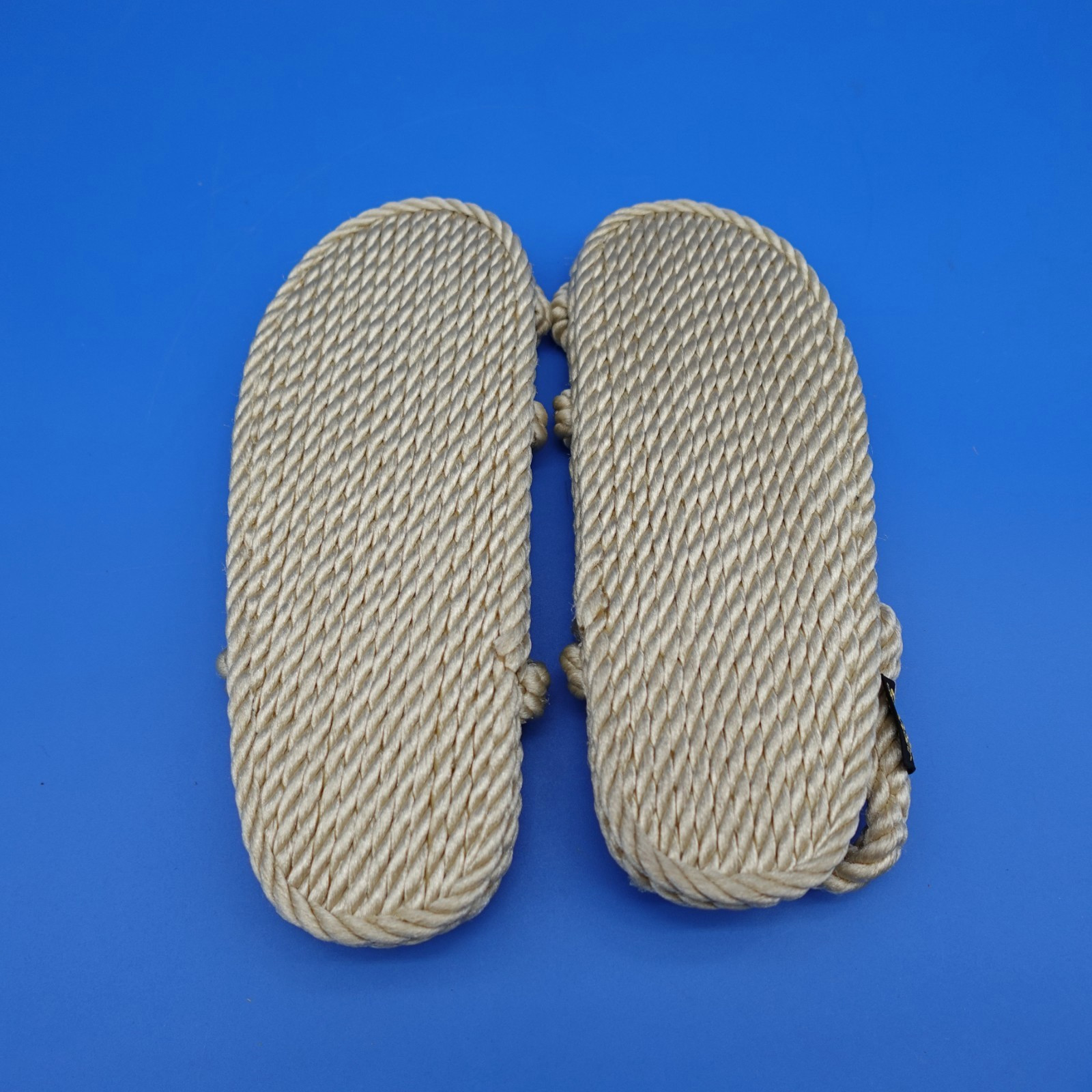 Rope Sandals Women’s Barbados Size 6 Beige Poly Beach Shoes NWT