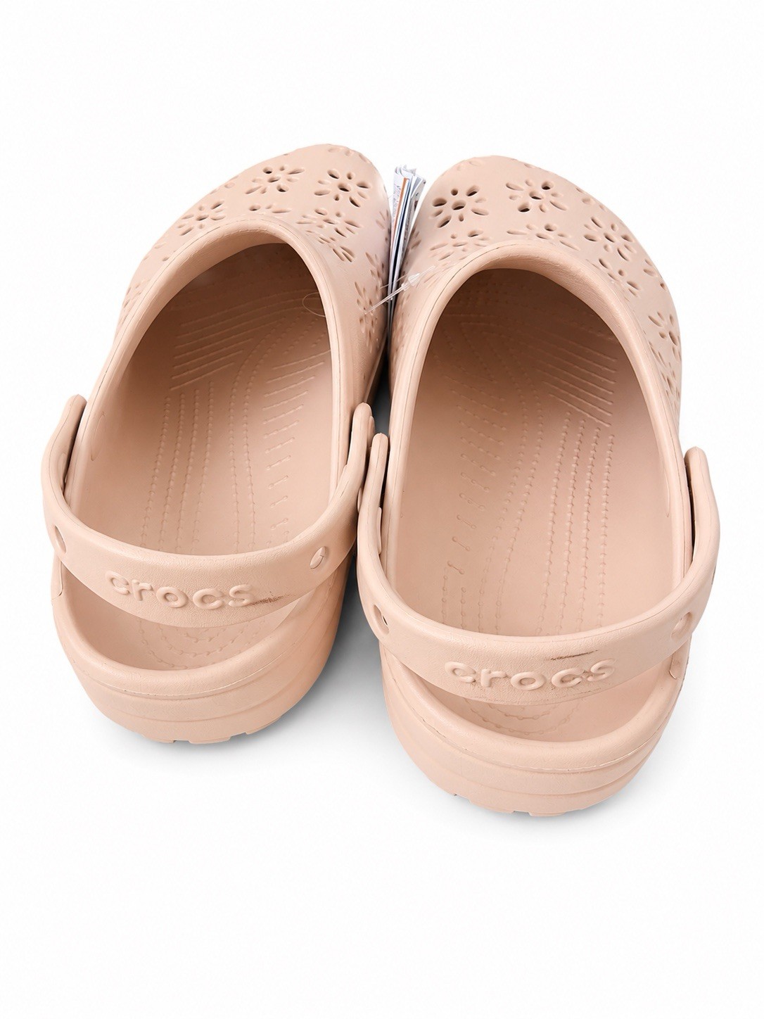 Crocs Classic Floral Cut Out Clog Platform Sandals Pink Blush Women’s W10 M8