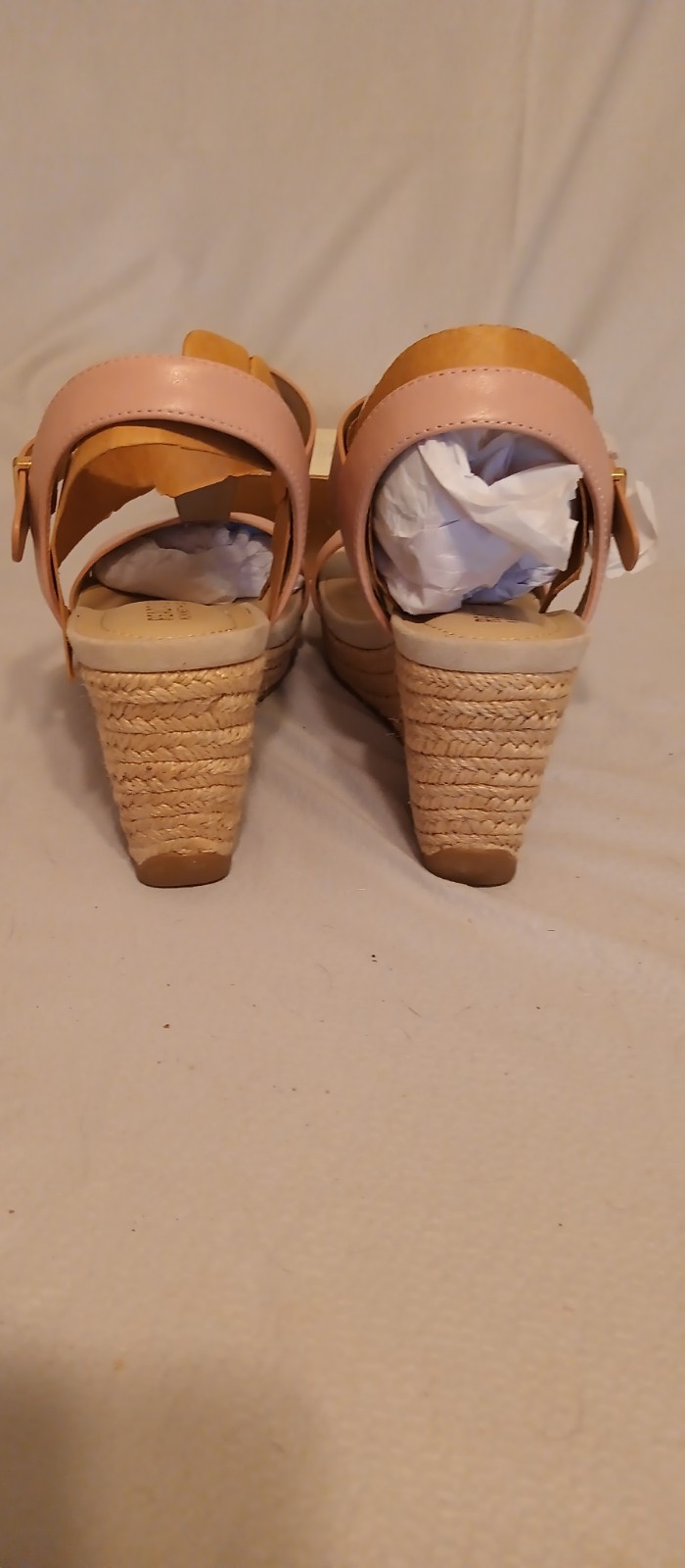 Reaction Kenneth Cole Women’s Pink Wedge Sandals Ankle Strap US 9