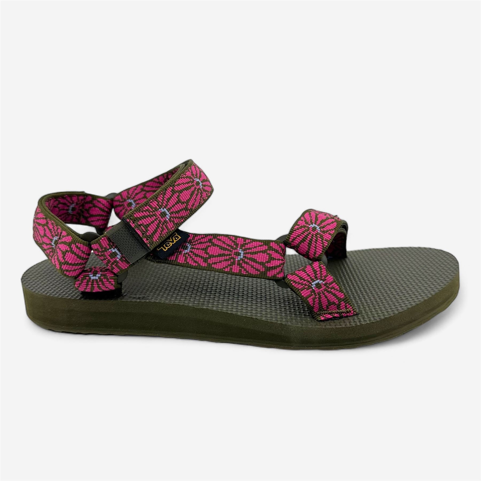 Teva Original Universal Pink Brown Womens Sandal Slip-On