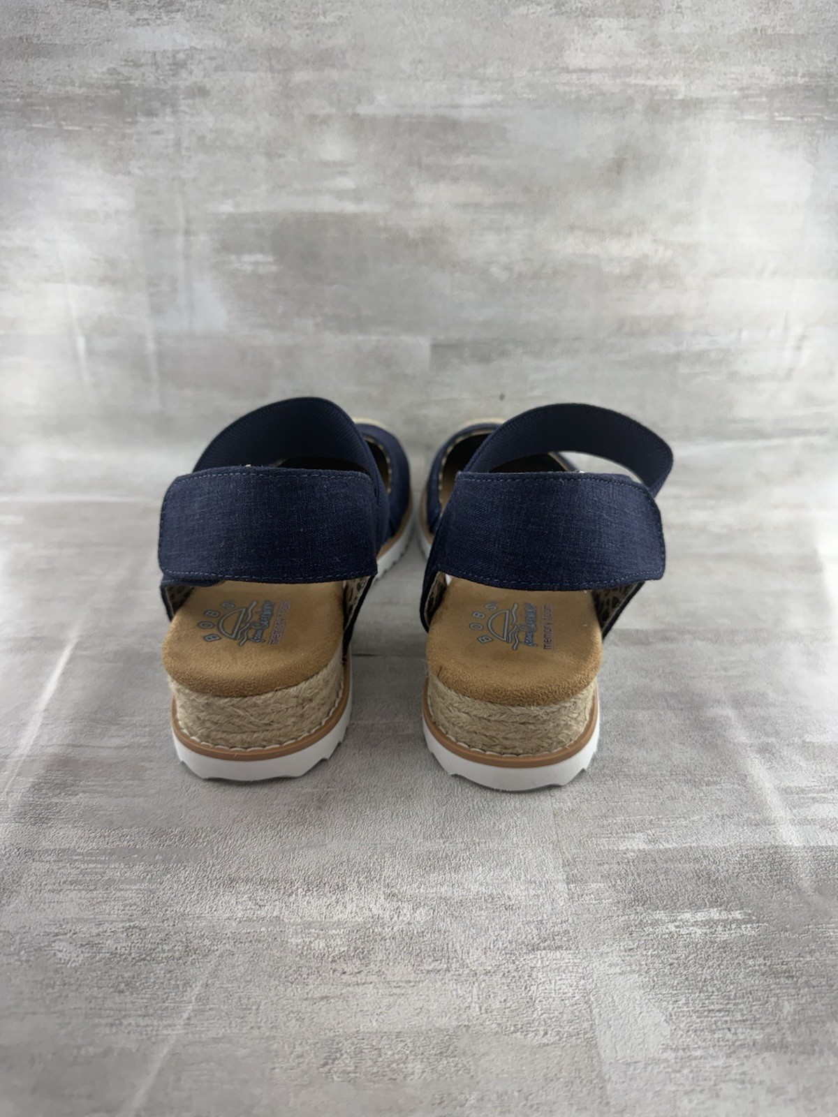 Bobs From Skechers Desert Kiss Sun Shining Wedge Women’s 8.5 Blue