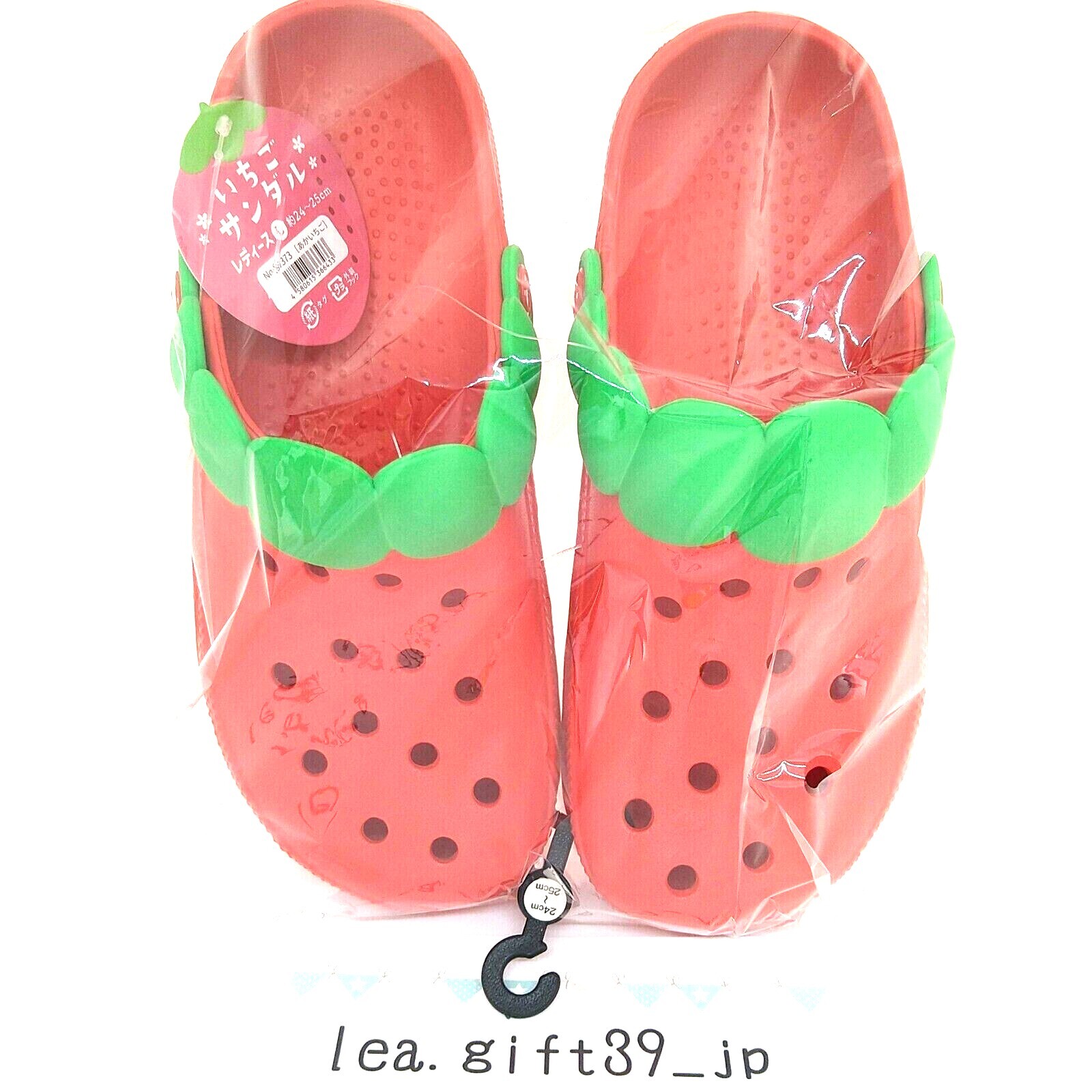 Strawberry Sandals Fruit Slippers Shoes Clog 2 Colors and 2 Sizes From Japan New