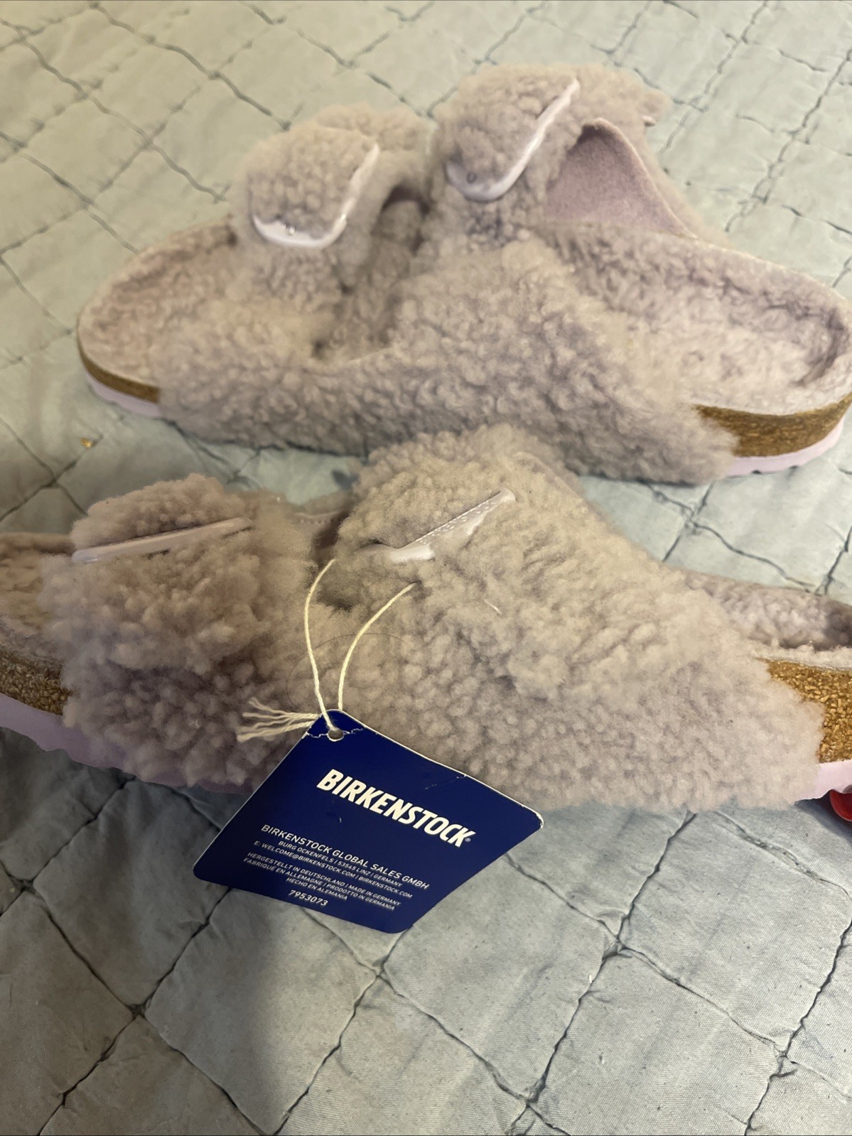BIRKENSTOCK WOMANS ARIZONA SHERLING PURPLE FOG 40 L9 M7
