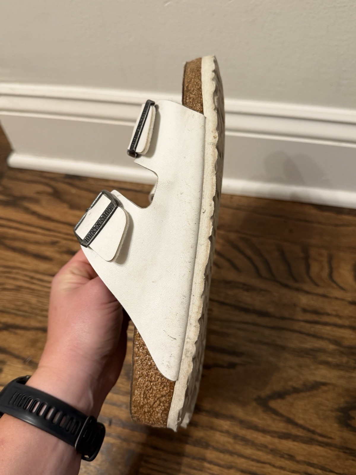 Birkenstock Arizona BS White Birko-Flor Sandals Women’s Size 40 / 9 US