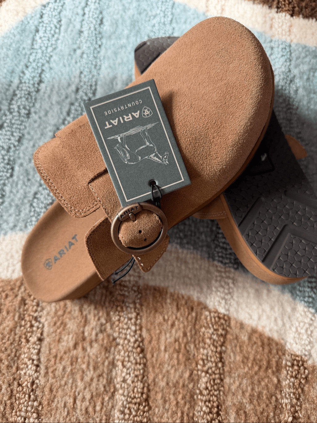 ARIAT -Ladies Country Mule Caramel Suede