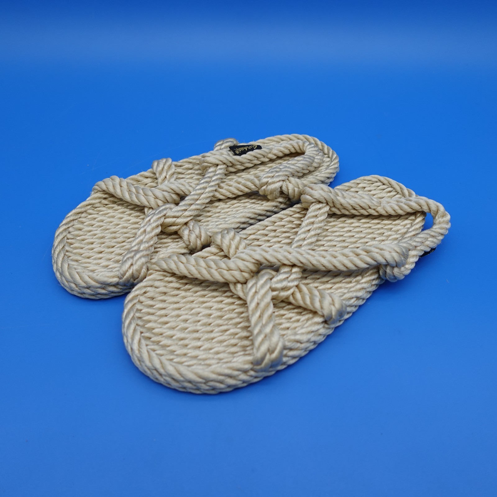 Rope Sandals Women’s Barbados Size 6 Beige Poly Beach Shoes NWT