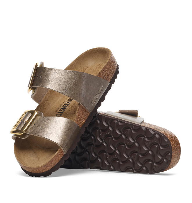 SALE! Birkenstock Women’s Sydney Luxe Buckle Graceful BROWN Sandals