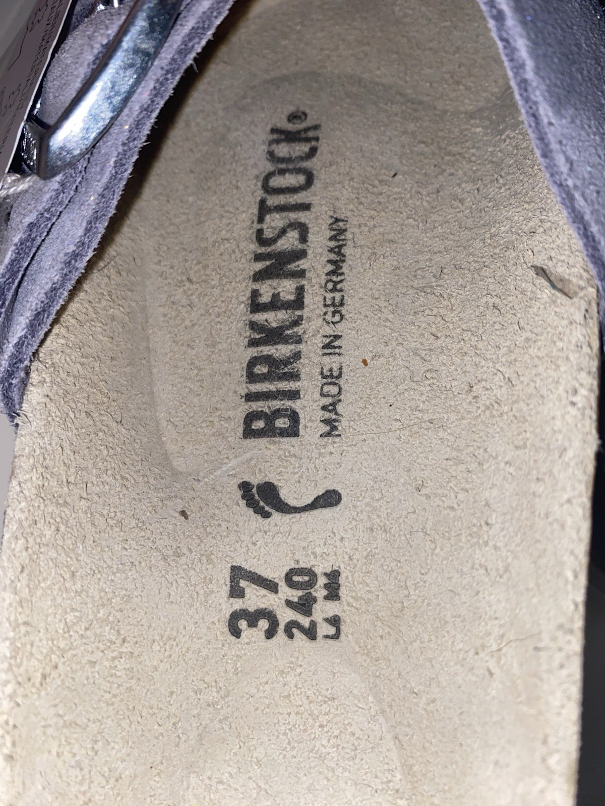 Brand New BIRKENSTOCK Siena Shimmery Purple Fog Suede Leather Sz 37 – with tags