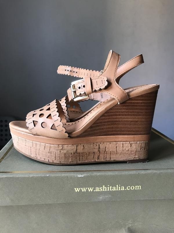 women ash heels peach leather 36