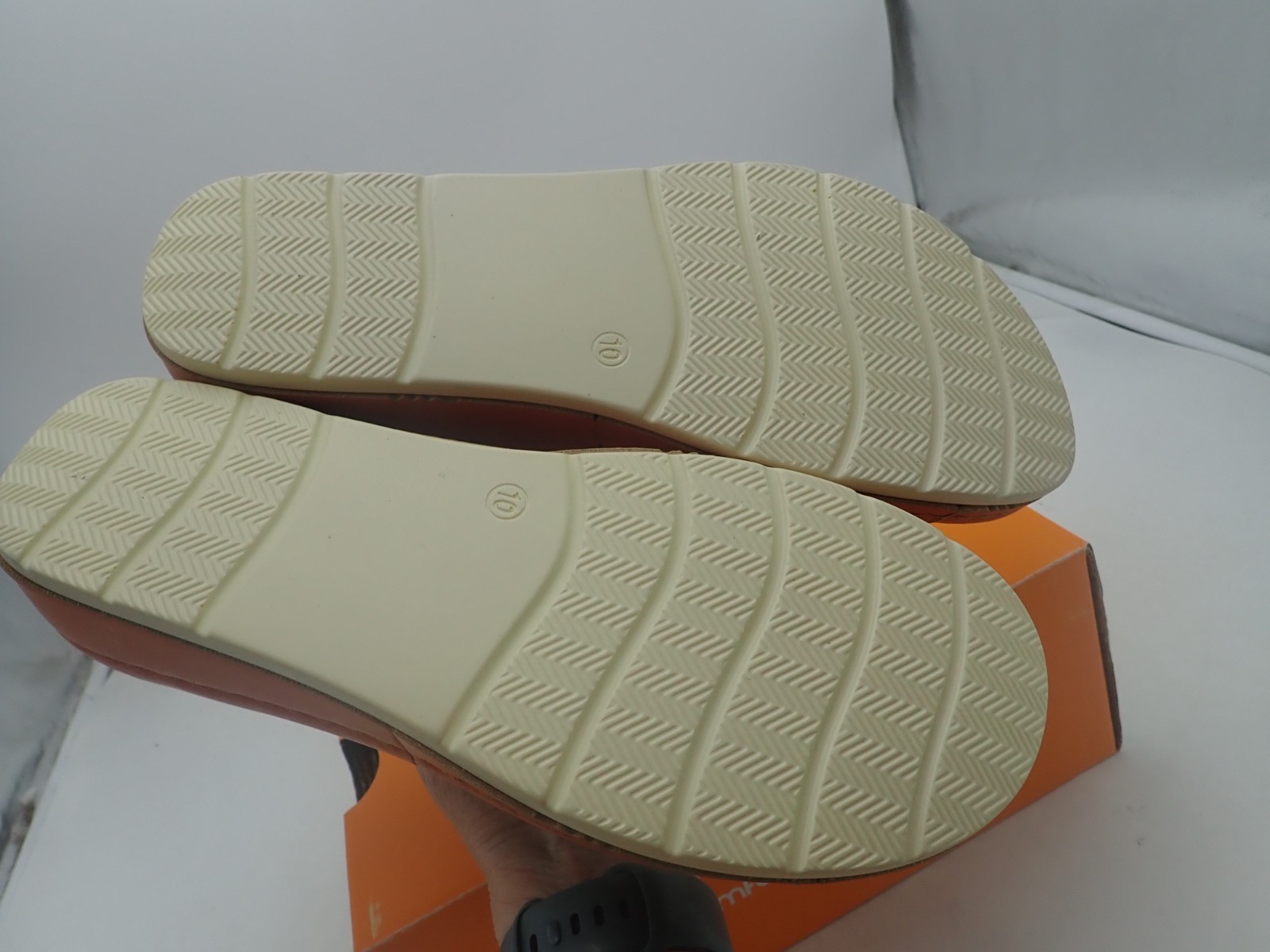 ORTOREX Women Arch Support Wedge Sandals Walking Sandals Size10 Brown