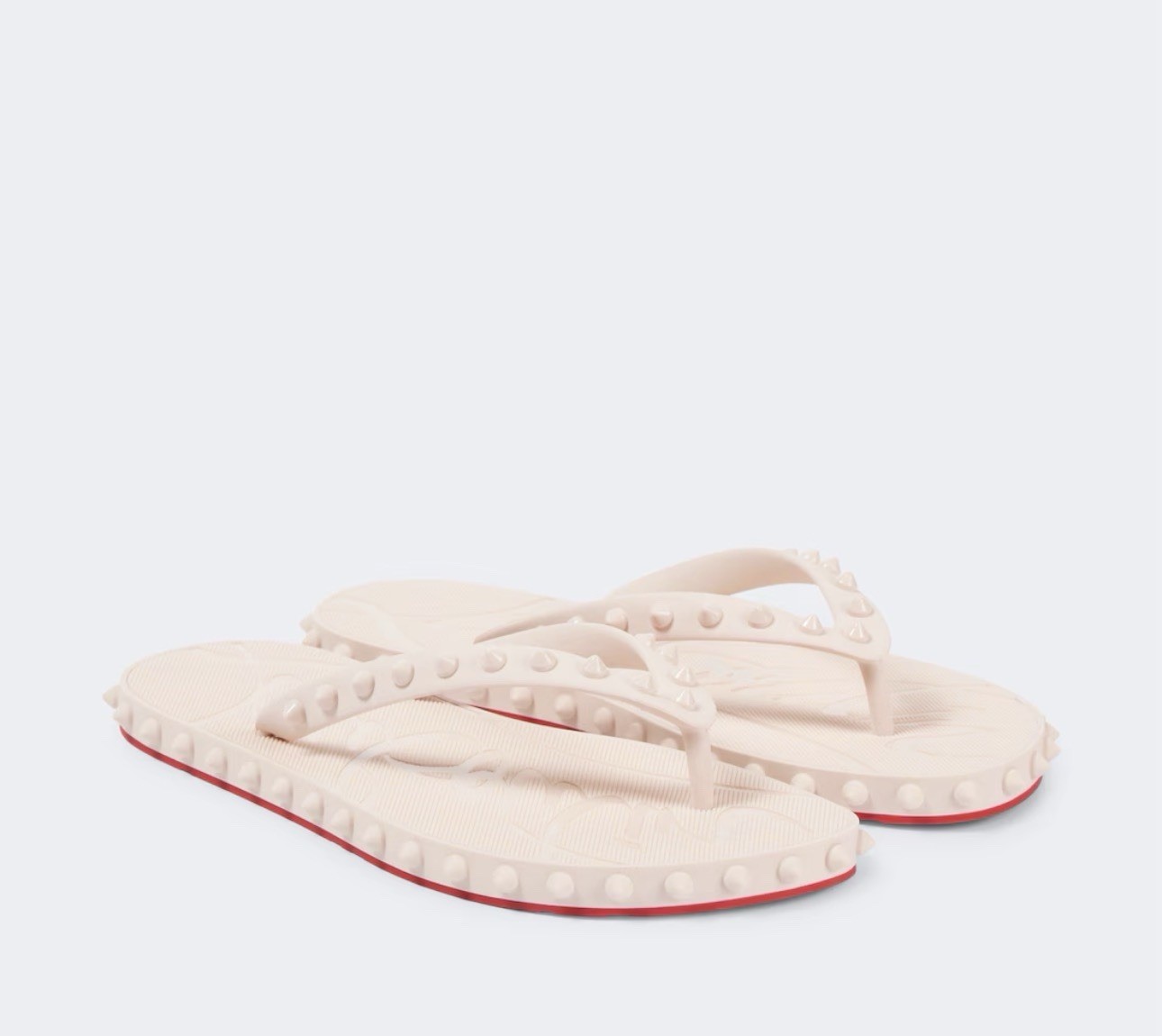 Christian Louboutin Spiked Rubber Sandals Size 38