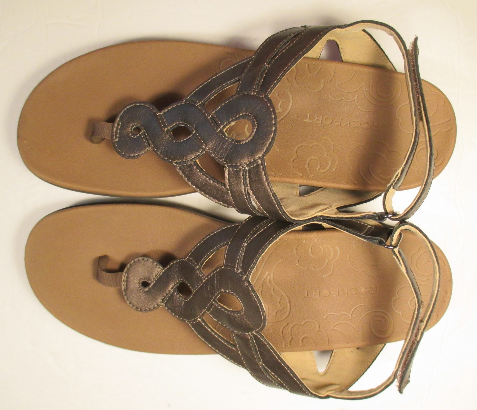 Rockport Ramona Sandals WORN ONCE Bronze Brown 10 or 41.5 Light Weight