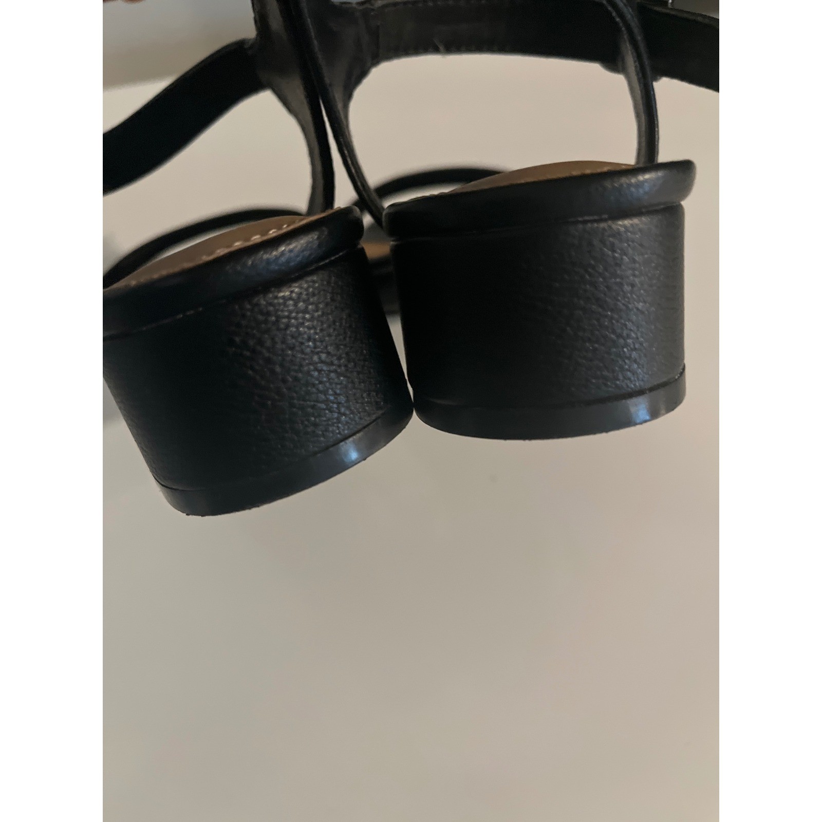 Sonoma Goods For Life Tosca Black Square Toe Block Heel Strap Sandals 8M