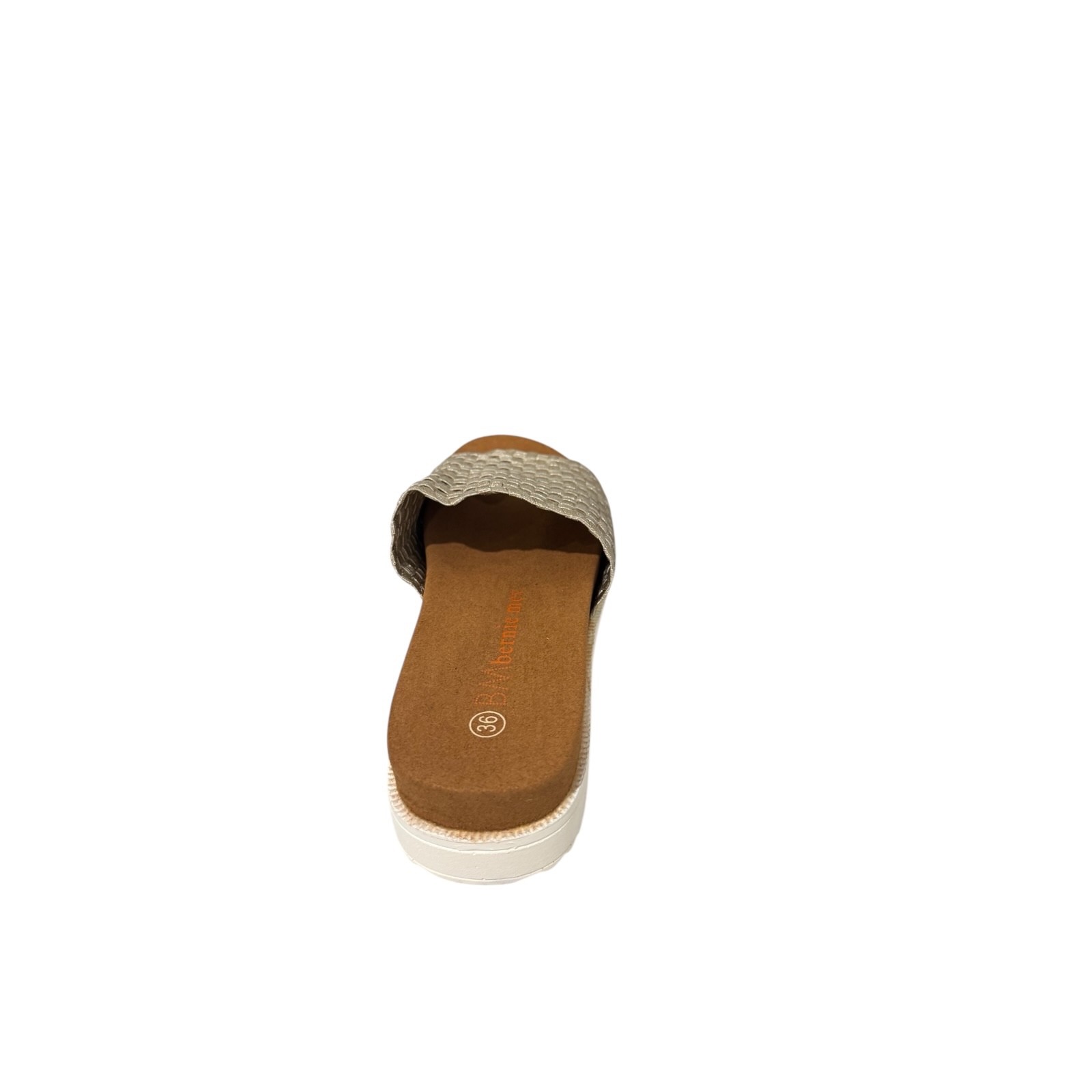 Bernie Mev Capri Flatform Slide Sandals Light Gold Bronze Women’s NWB