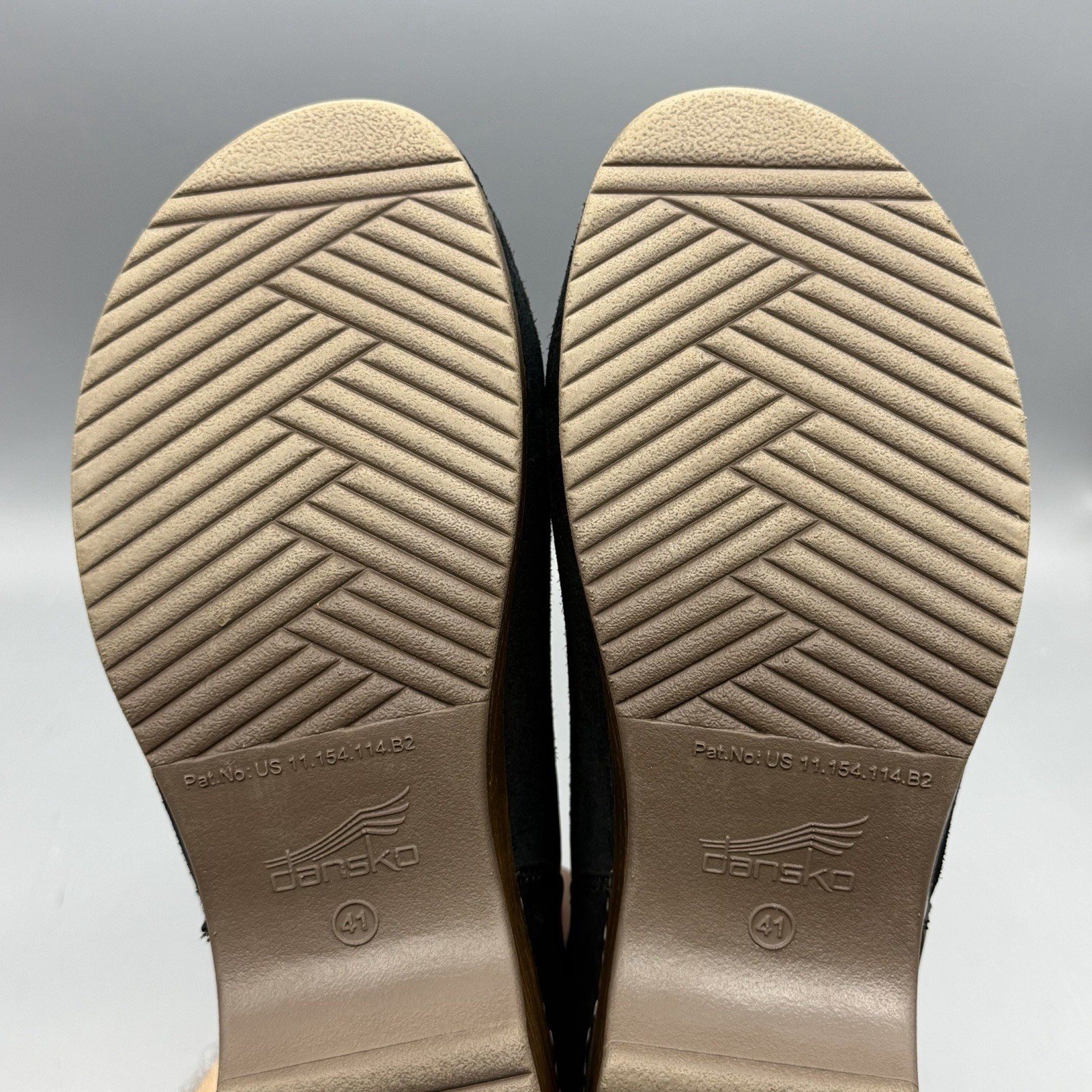 Dansko Brenna Black Burnished Suede Women’s 41 US 10.5 – 11 Casual Dress Clogs
