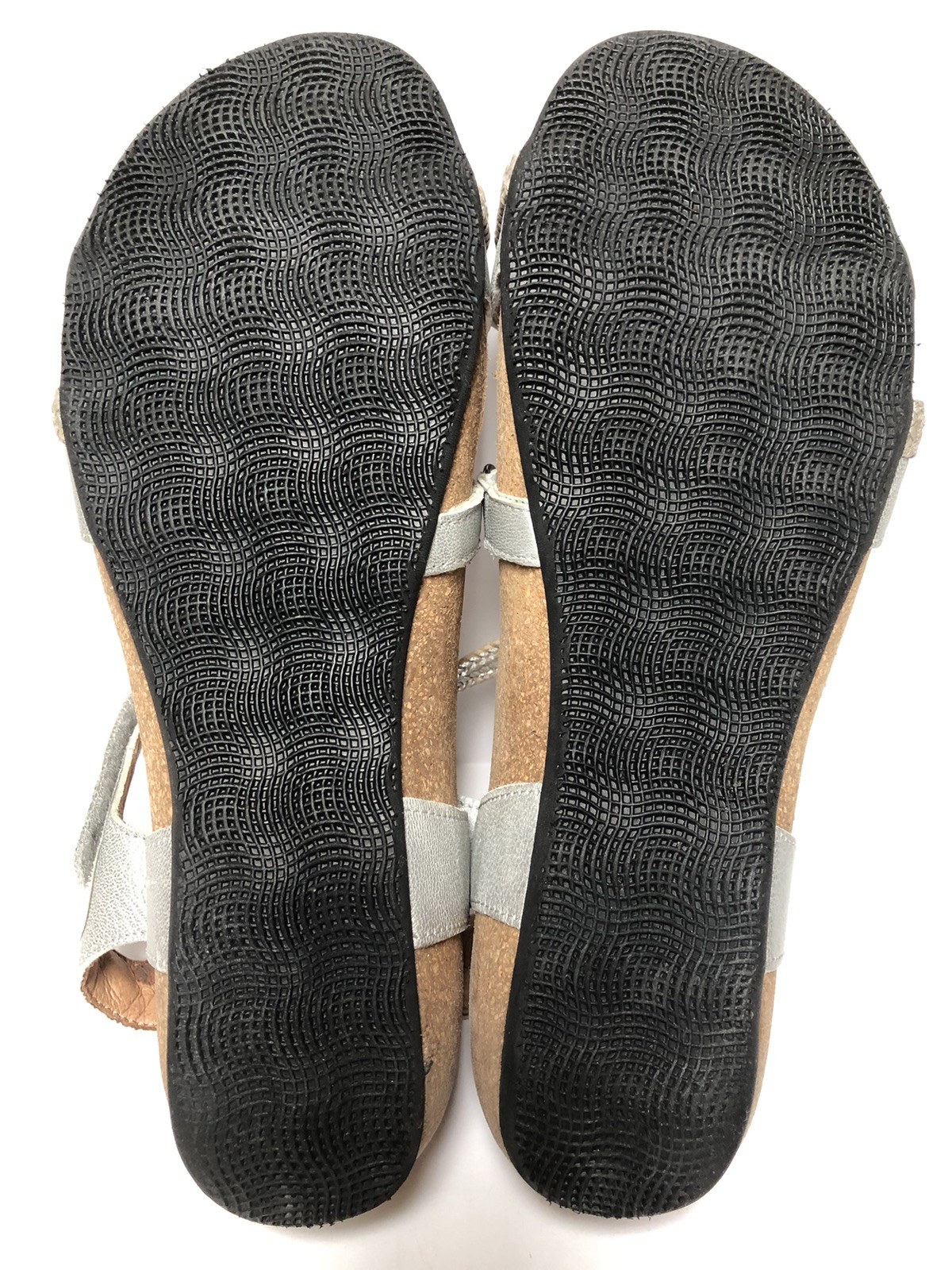 Taos Trulie Women’s EU 41/US 10-10.5 Leather Comfort Wedge Braided Sandals NICE!