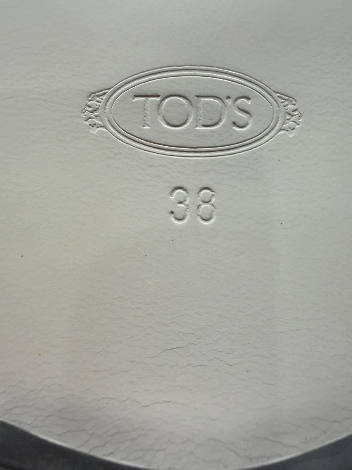 TOD’S slingback sandal cuoio gomma TK Macro Catena. Size 8 Women