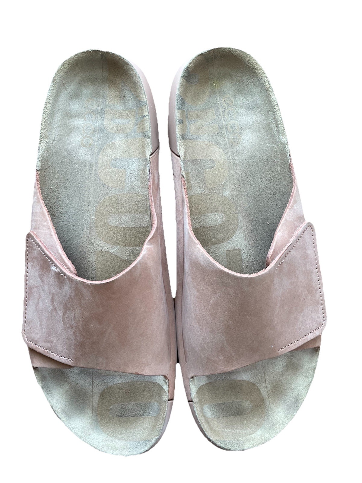 ECCO Fluidform Pale Pink one Strap Slide Sandal Womens US 10/ 10.5 Comfort