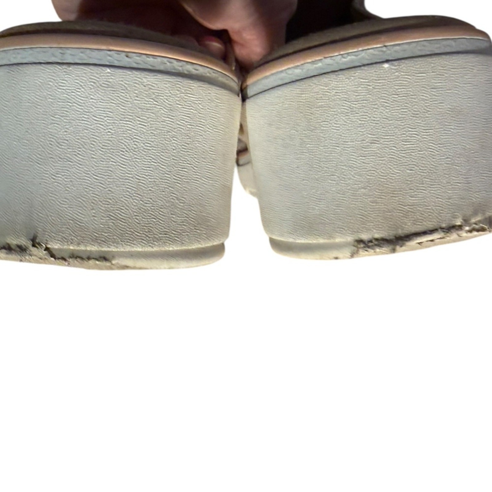 Clarks Collection Women’s Size 10 Light Bronze Metallic Slide Sandals