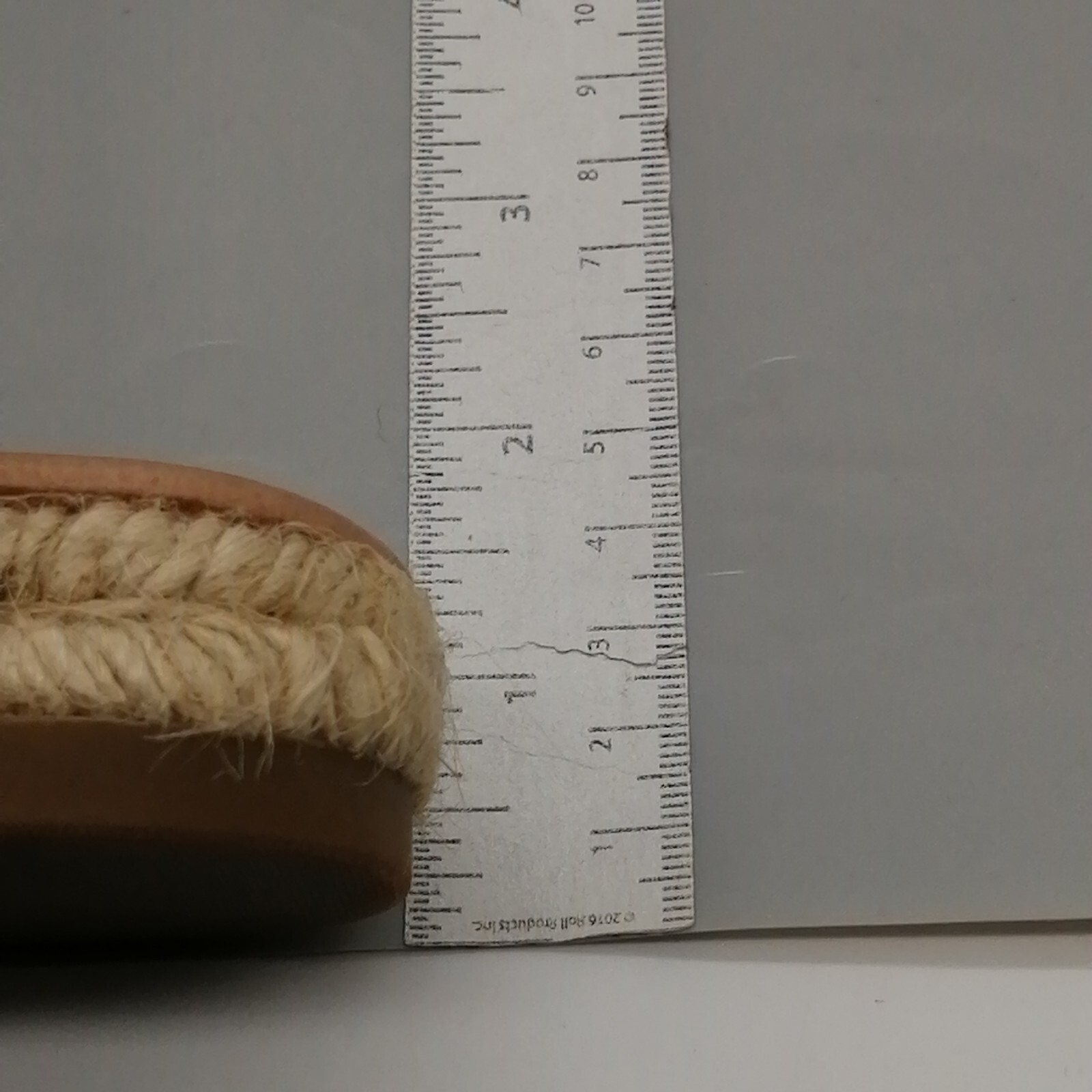 Madewell Womens Espadrille Slide Sandal Tan Leather Braided Straps Flat 6 NEW