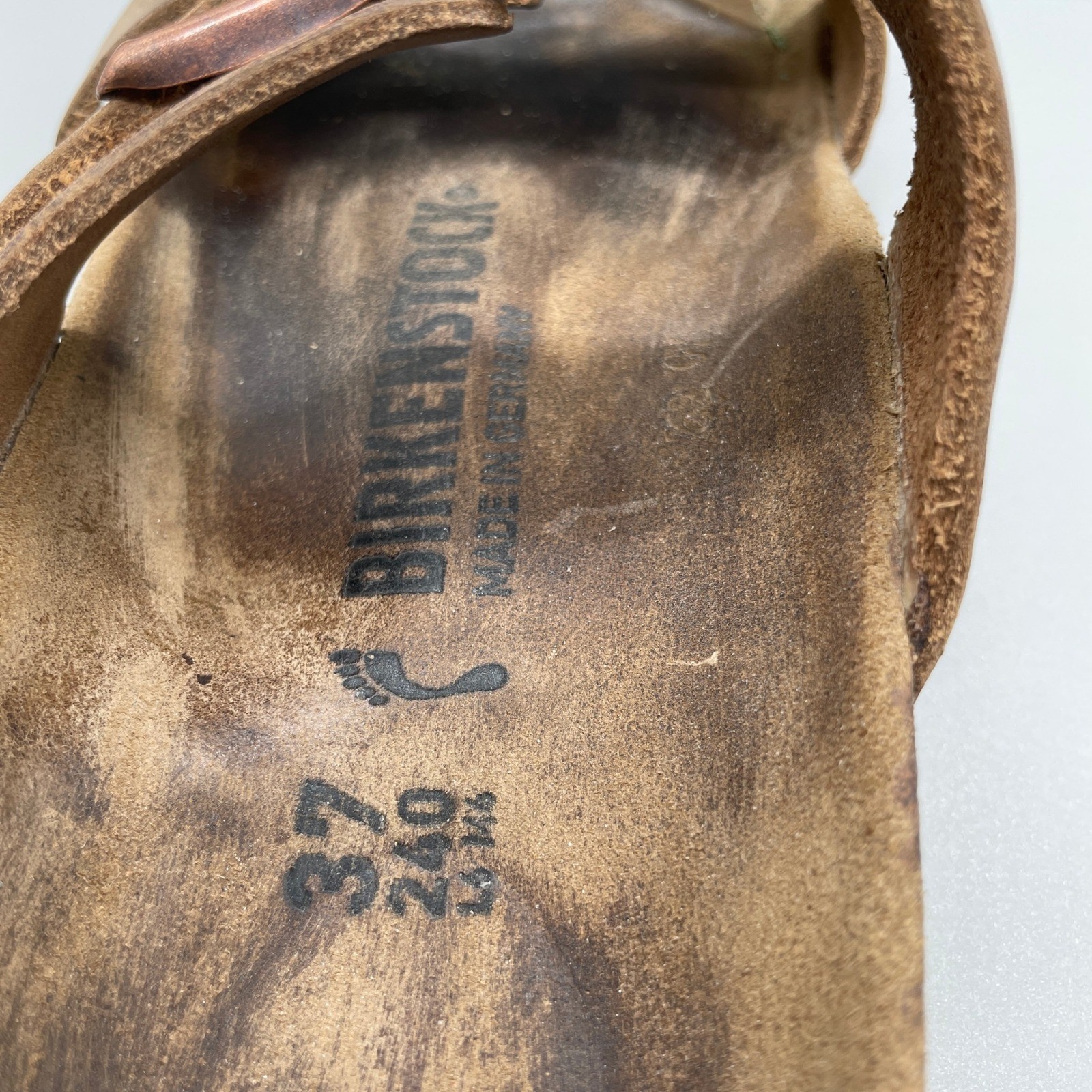 Birkenstock Arizona Crosstown Sandals Womens 37 (6) Brown Tobacco Oiled Leather