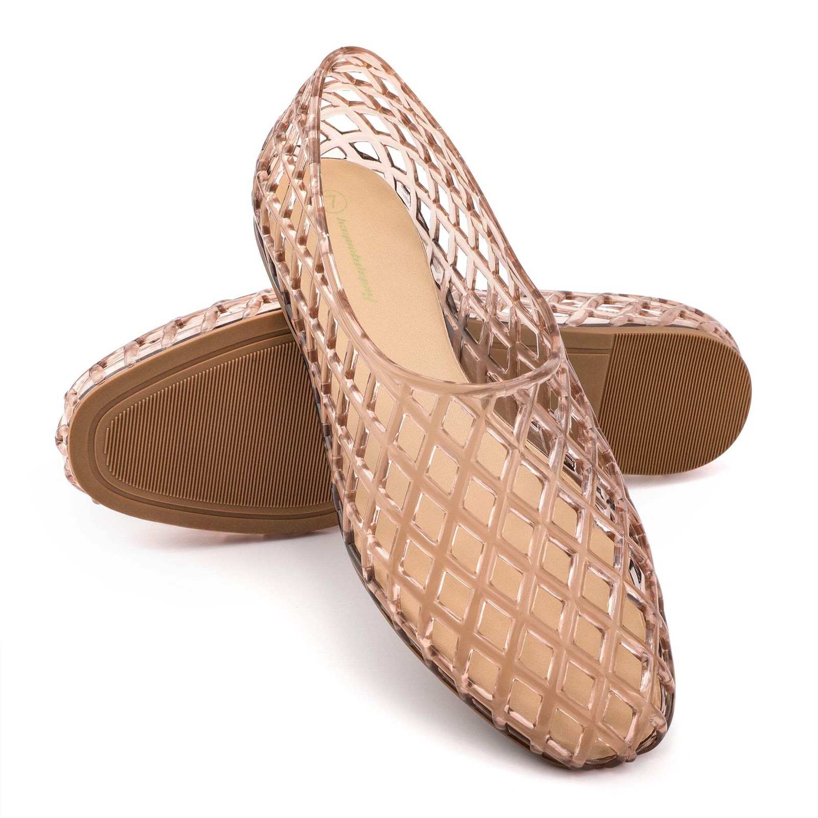 Premium Soft Jelly Mesh Flats Breathable Summer Beach Ballet Sandals