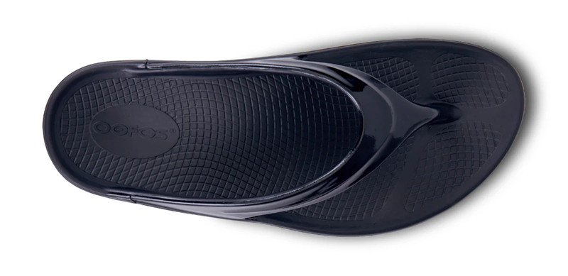 OOFOS OOmega OOlala Thong Black Sandal Womens Sizes M3/W5-M9/W11 NEW