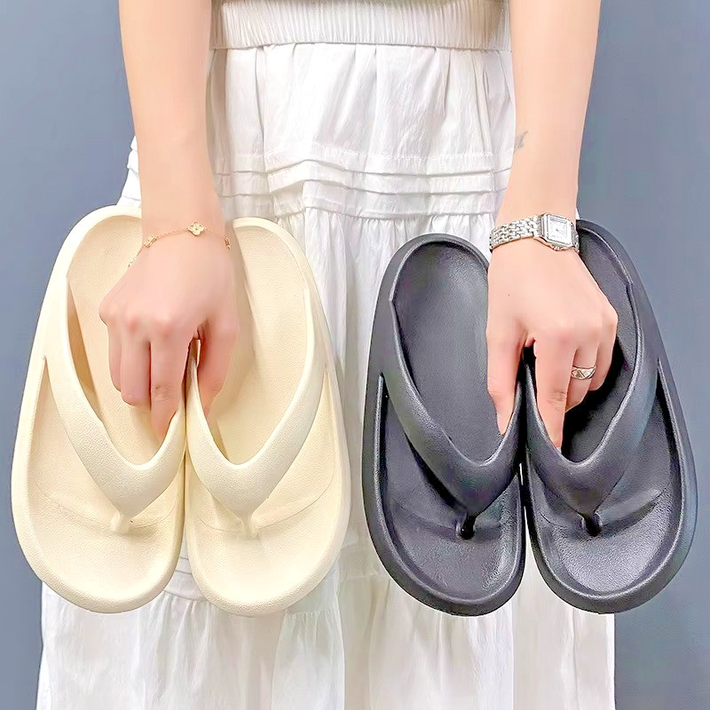 Unisex Thick Sole Flip Flops Non Slip Shower Beach Summer Sandals Slippers