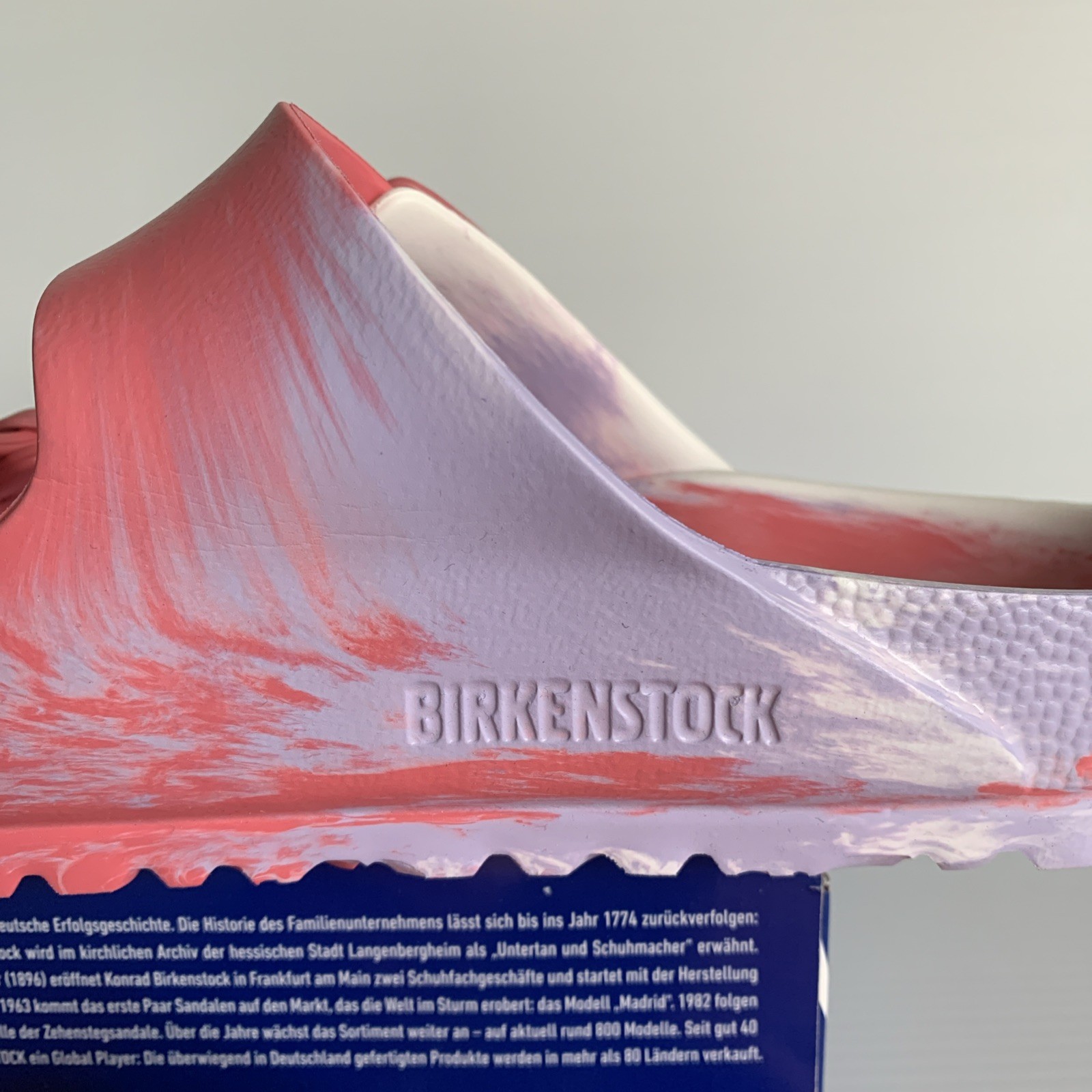 New Birkenstock Arizona EVA Watermelon Purple Fog Ladies Sz 8; 39 Slides Sandals