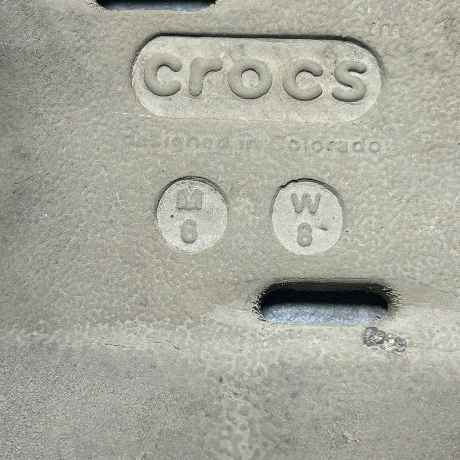 Crocs Echo Camo Redux Clog Charcoal Camo Brown Unisex Size Men’s 6, Women 8