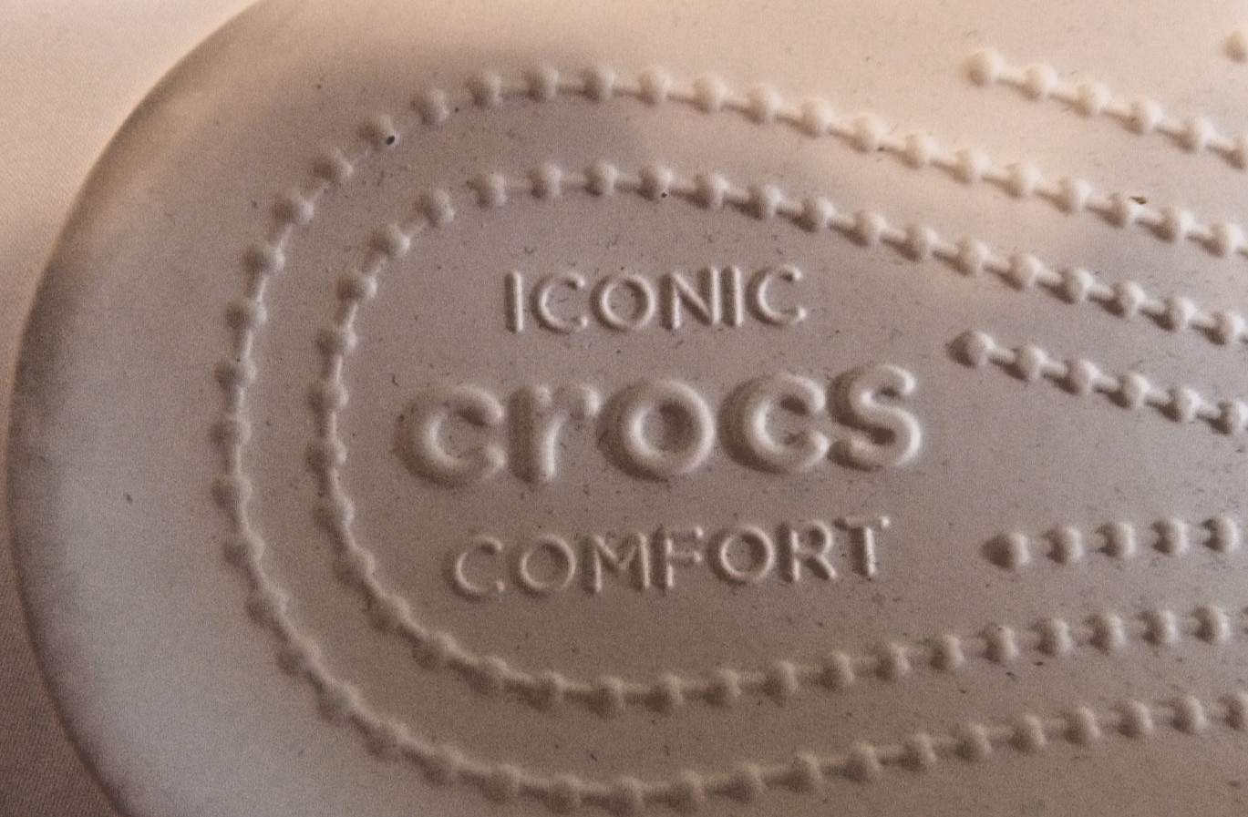 White Crocs Classic Solarized Tie Dye Graphic On Upper Two-Strap Sandals
