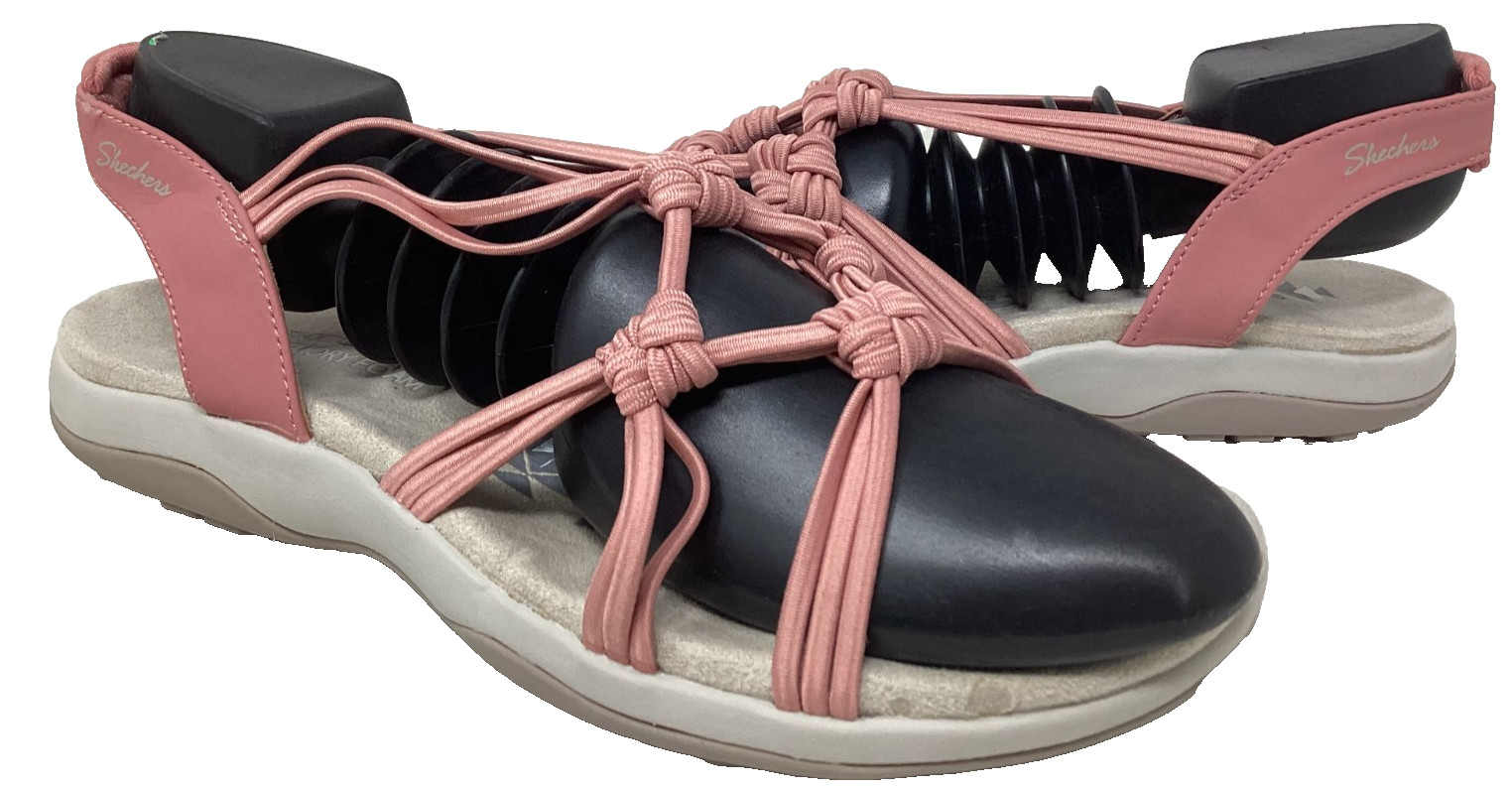 Skechers Women’s Reggae Slim Why Knot Stretch Fit Sandals Pink Size:8 206R